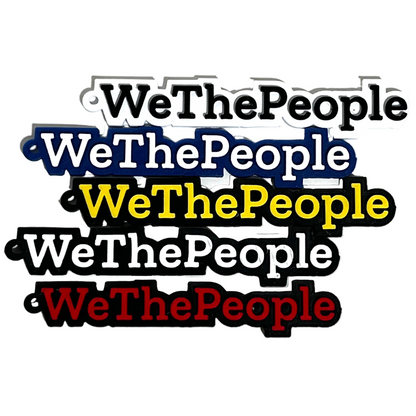 We The People Keychain Accessories Zipper Pulls Backpack Charm