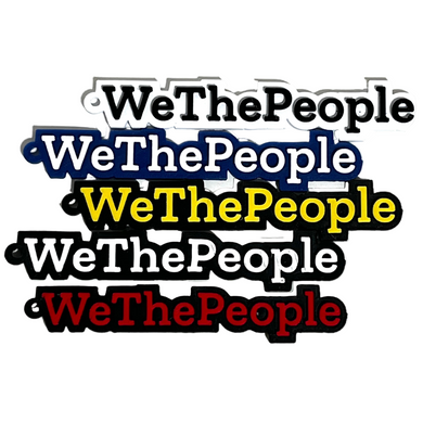 We The People Keychain Accessories Zipper Pulls Backpack Charm