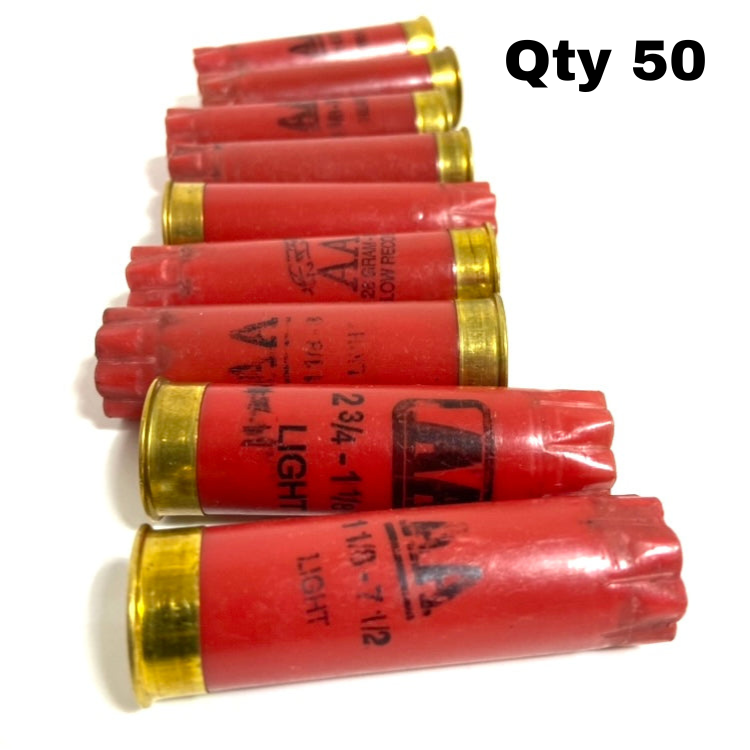 Winchester AA Red 12 Gauge Used Shotgun Shells Empty Hulls Spent Fired 12GA Casings 50 Pcs | FREE SHIPPING