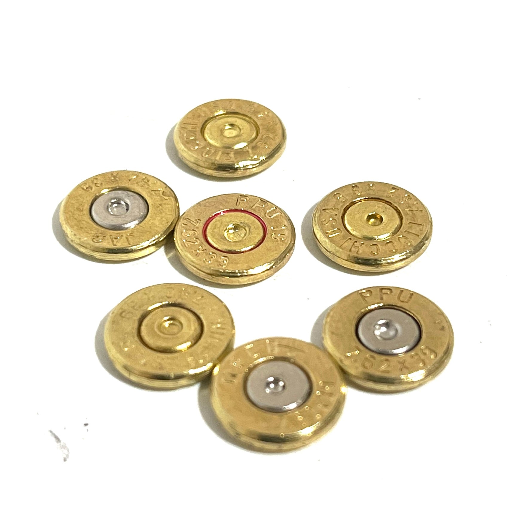 7.62x39 AK-47 Thin Cut Brass Bullet Slices Polished For Jewelry – Craft ...