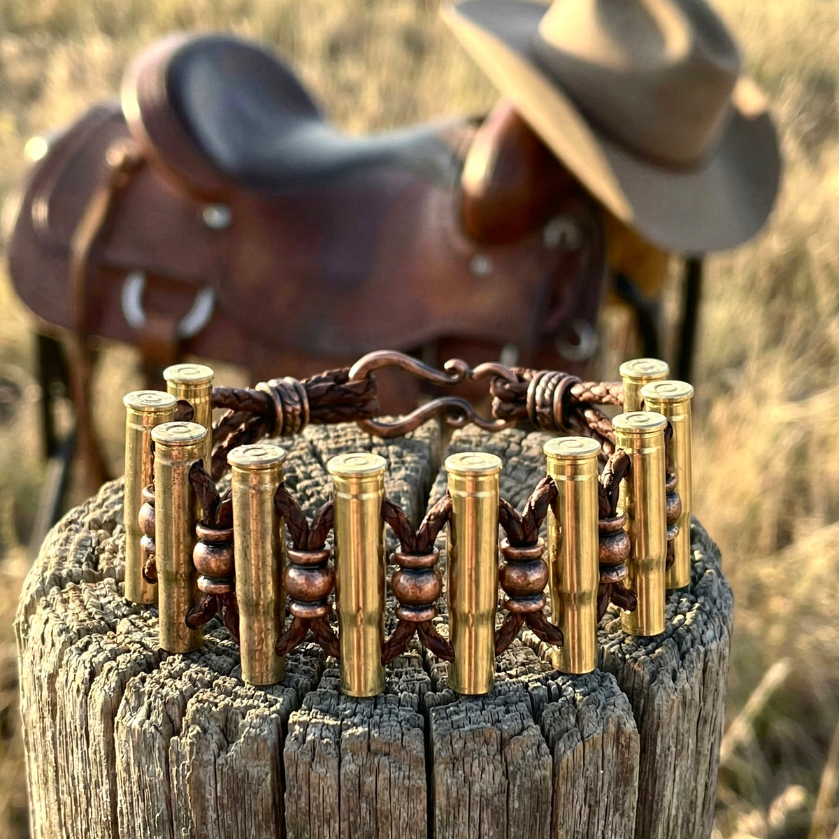 Bracelet .22 Hornet Drilled Brass Casings
