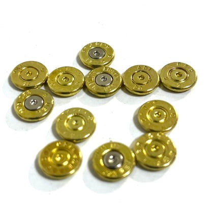 223 5.56 Thin Cut Polished Brass Bullet Slices