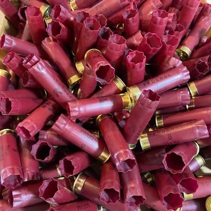300 Pcs 12GA Federal Burgundy & 300 Pcs 20GA Yellow RIO Used Empty Shotgun Shells