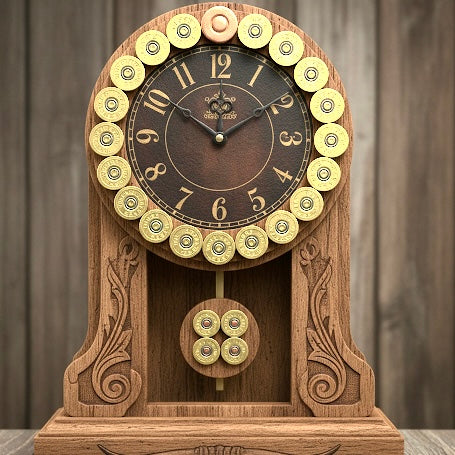 Clock made from 12 gauge Federal headstamps