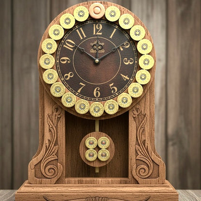 Clock made from 12 gauge Federal headstamps