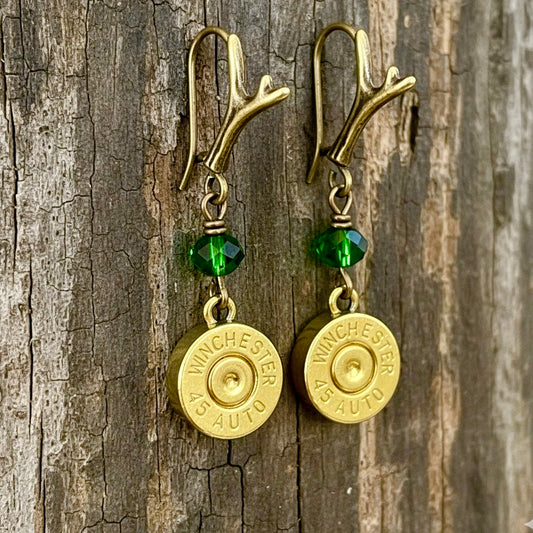 Supplies for DIY 45 ACP Winchester Dangle Earrings