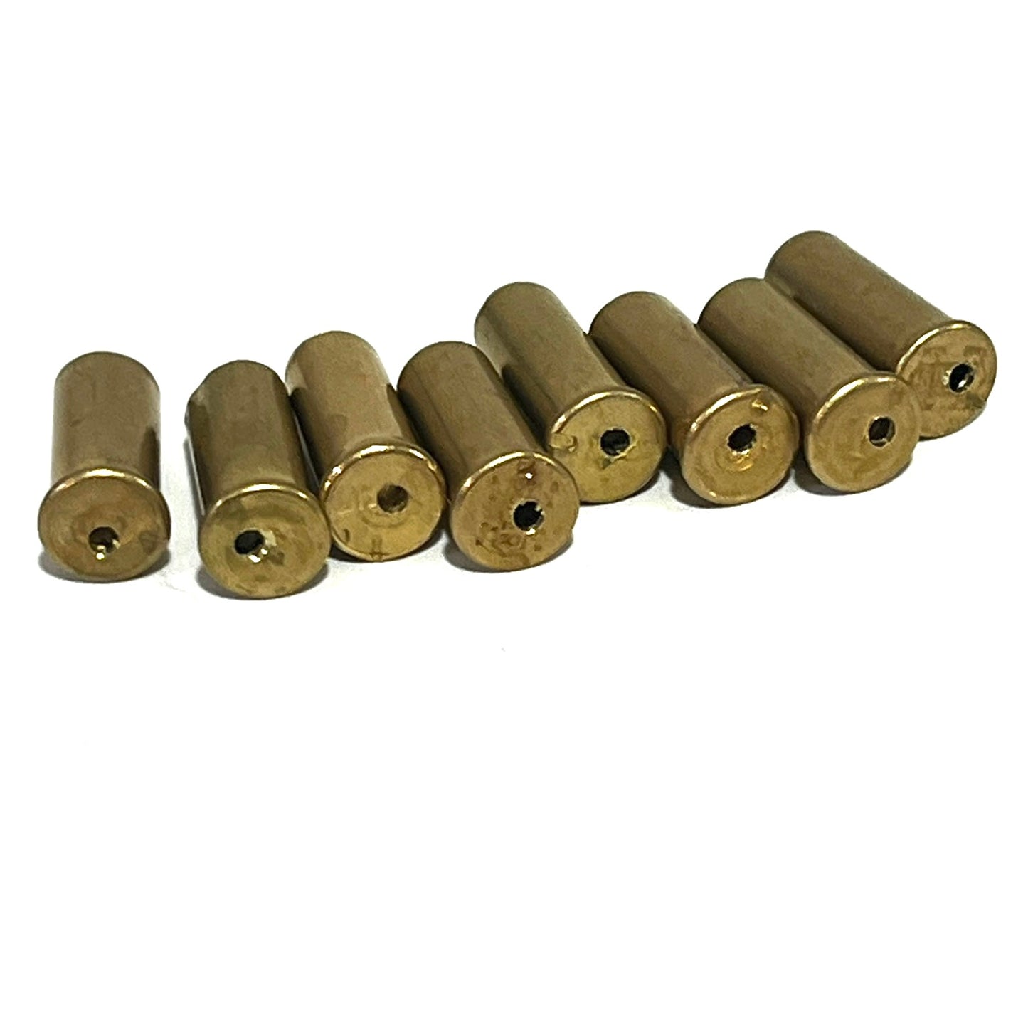 Drilled 22 caliber brass shells