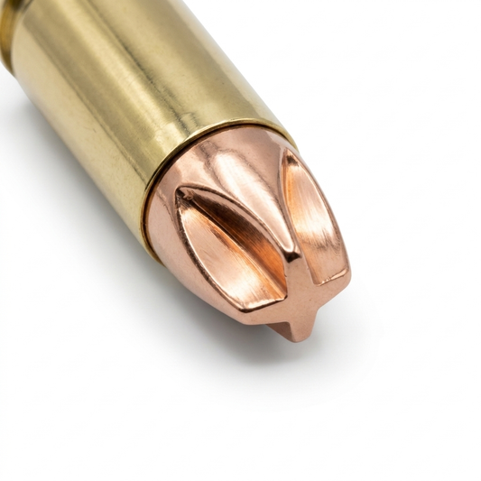 Dummy Bullets 9MM Polished Brass Casings With Real Defensive Bullet
