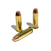 Load image into Gallery viewer, 357 Magnum Brass Dummy Rounds With New Flat Nose Bullet
