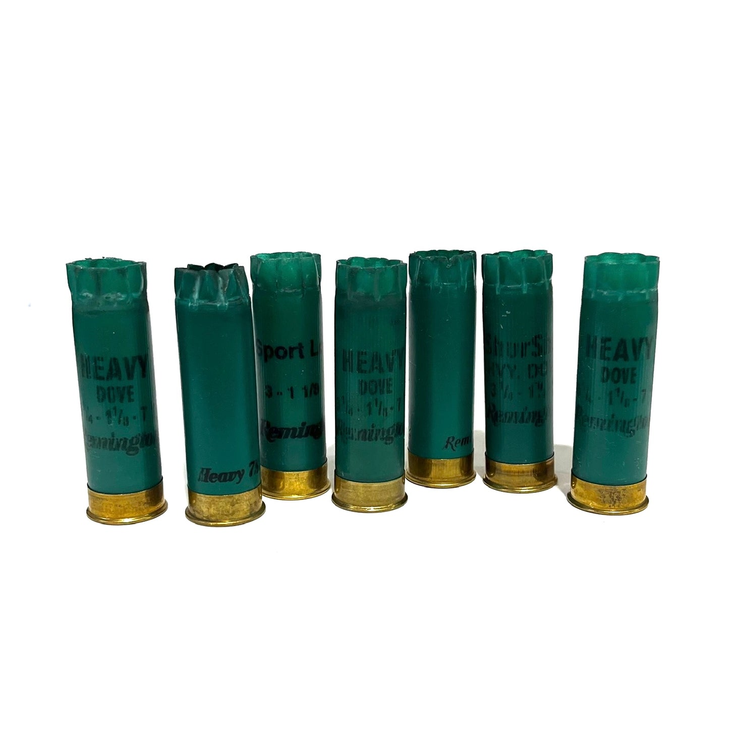 empty shotgun hulls green