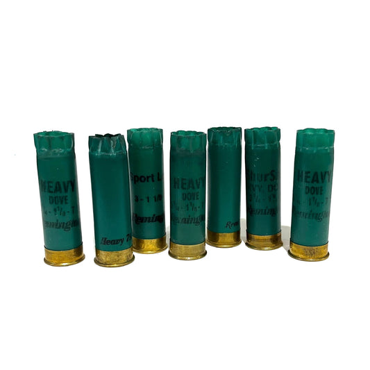 empty shotgun hulls green