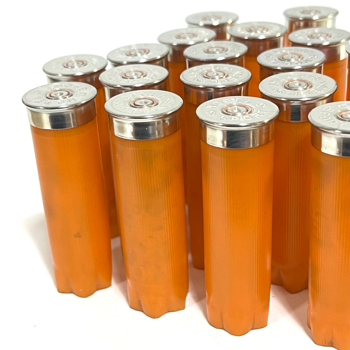 Emmpty Shotgun Shells Orange Blank Hulls For Wedding Boutonnieres