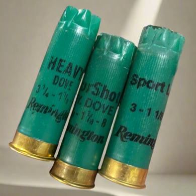 Empty shotgun shells green