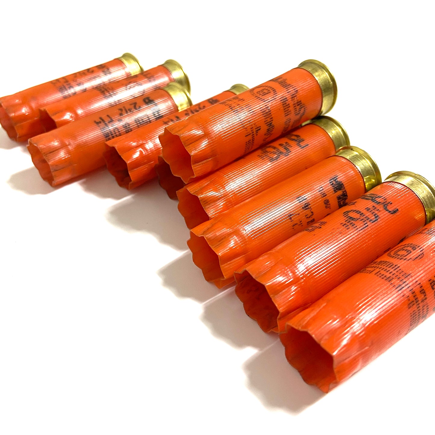 empty shotgun shells -orange