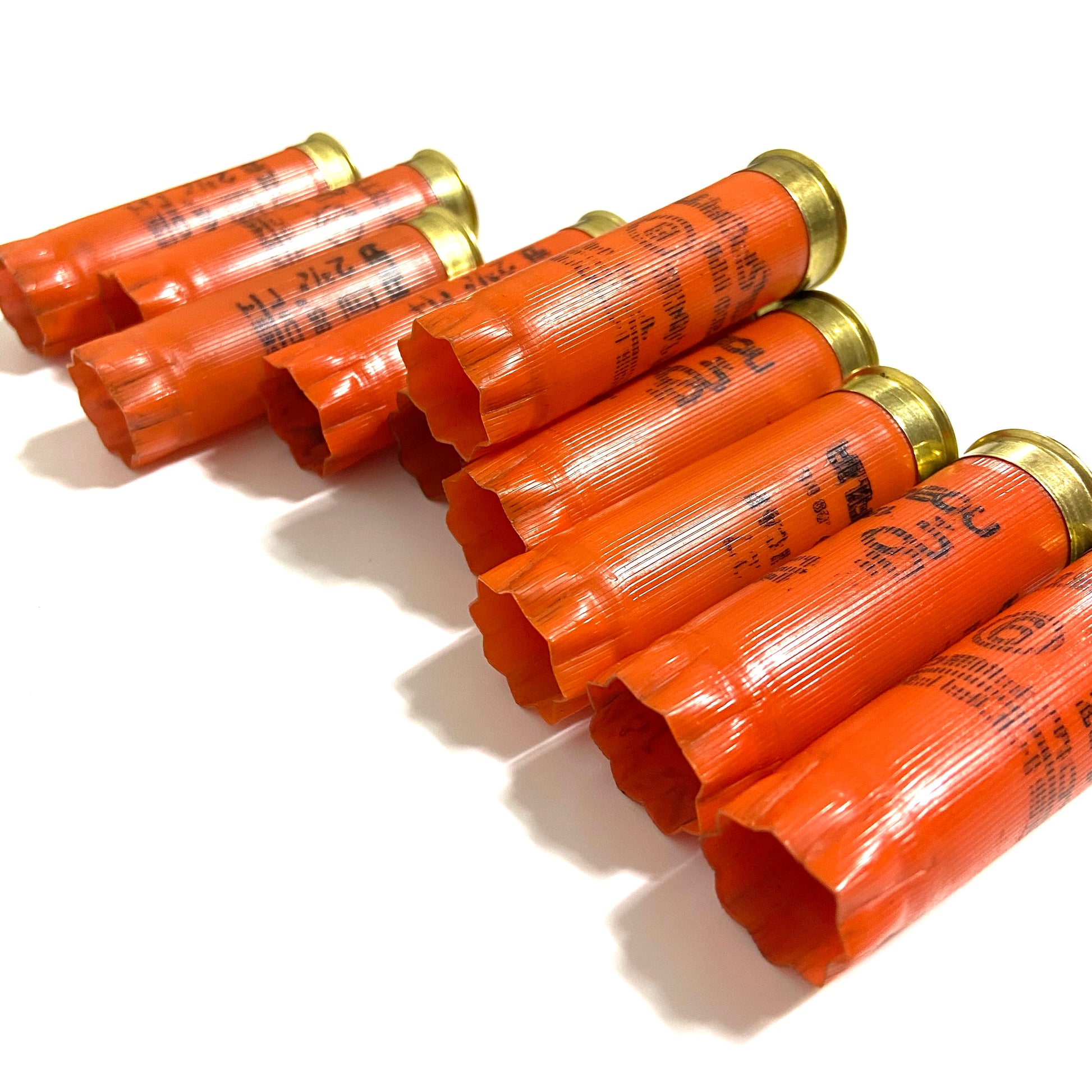 empty shotgun shells -orange