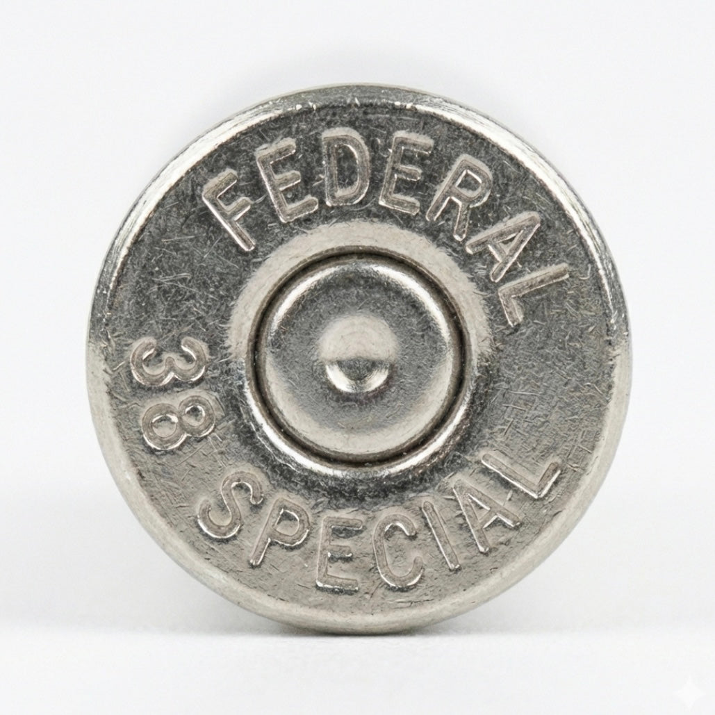.38 Special Nickel Bullet Slices — Thin Cut, Polished (Qty 15)