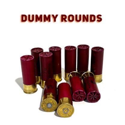 Federal High Brass Dummy Rounds Inert Dark Red Shotgun Shells 12 Gauge Fake Spent Hulls