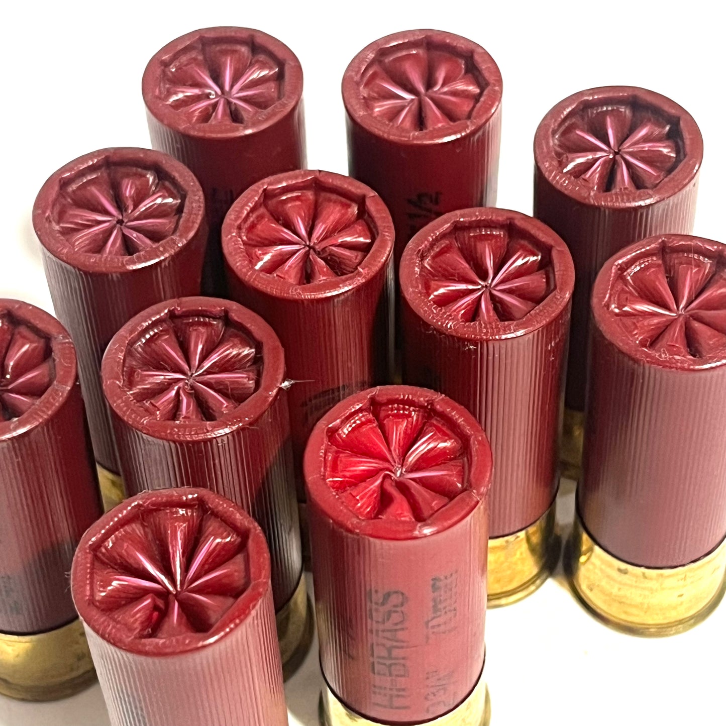 Federal High Brass Dummy Rounds Inert Dark Red Shotgun Shells 12 Gauge Fake Spent Hulls Used Cases 12GA Qty 10