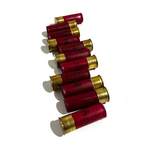 Federal High Brass Dummy Rounds Inert Dark Red Shotgun Shells 12 Gauge Fake Spent Hulls Used Cases 12GA Qty 10