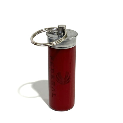 Federal Dark Red 12 Gauge Shotgun Shell Keychain — Classic Color