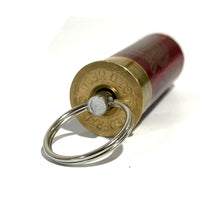 Load image into Gallery viewer, Red Shotgun Shell Keychain
