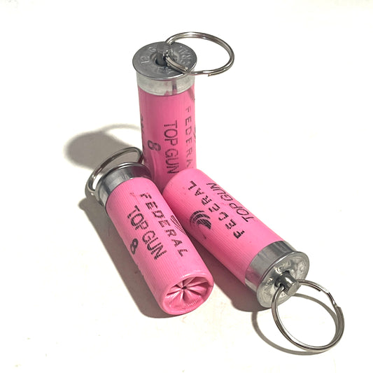Federal Pink 12 Gauge Shotgun Shell Keychain — Gift for the Huntress