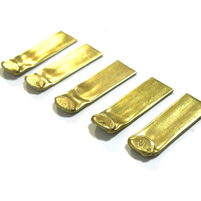 Flattened 22 Caliber Brass Blanks For Metal Stamping Real Fired Bullet Casings Qty 5