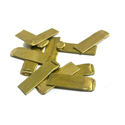 Flattened 22 Caliber Brass Blanks For Metal Stamping Real Fired Bullet Casings Qty 5