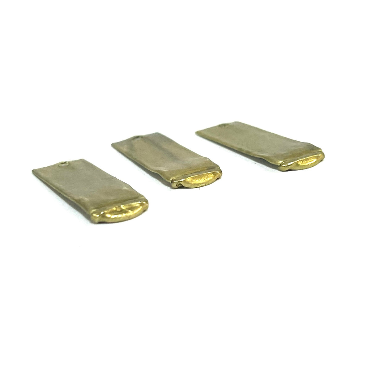 Flattened 22 Caliber Brass Blanks With Hole For Metal Stamping Real Fired Bullet Casings Qty 5