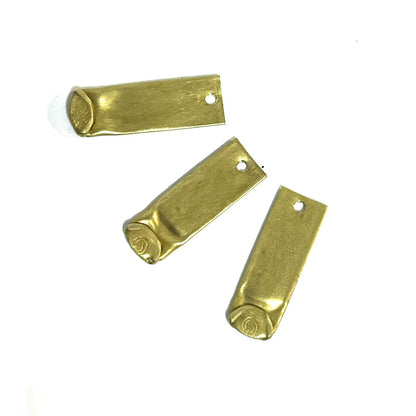 Flattened 22 Caliber Brass Blanks With Hole For Metal Stamping Real Fired Bullet Casings Qty 5