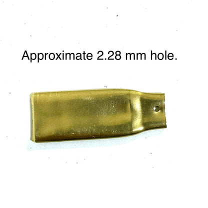 Flattened Brass Blanks With Hole For Metal Stamping Real Fired Bullet Casings Qty 5