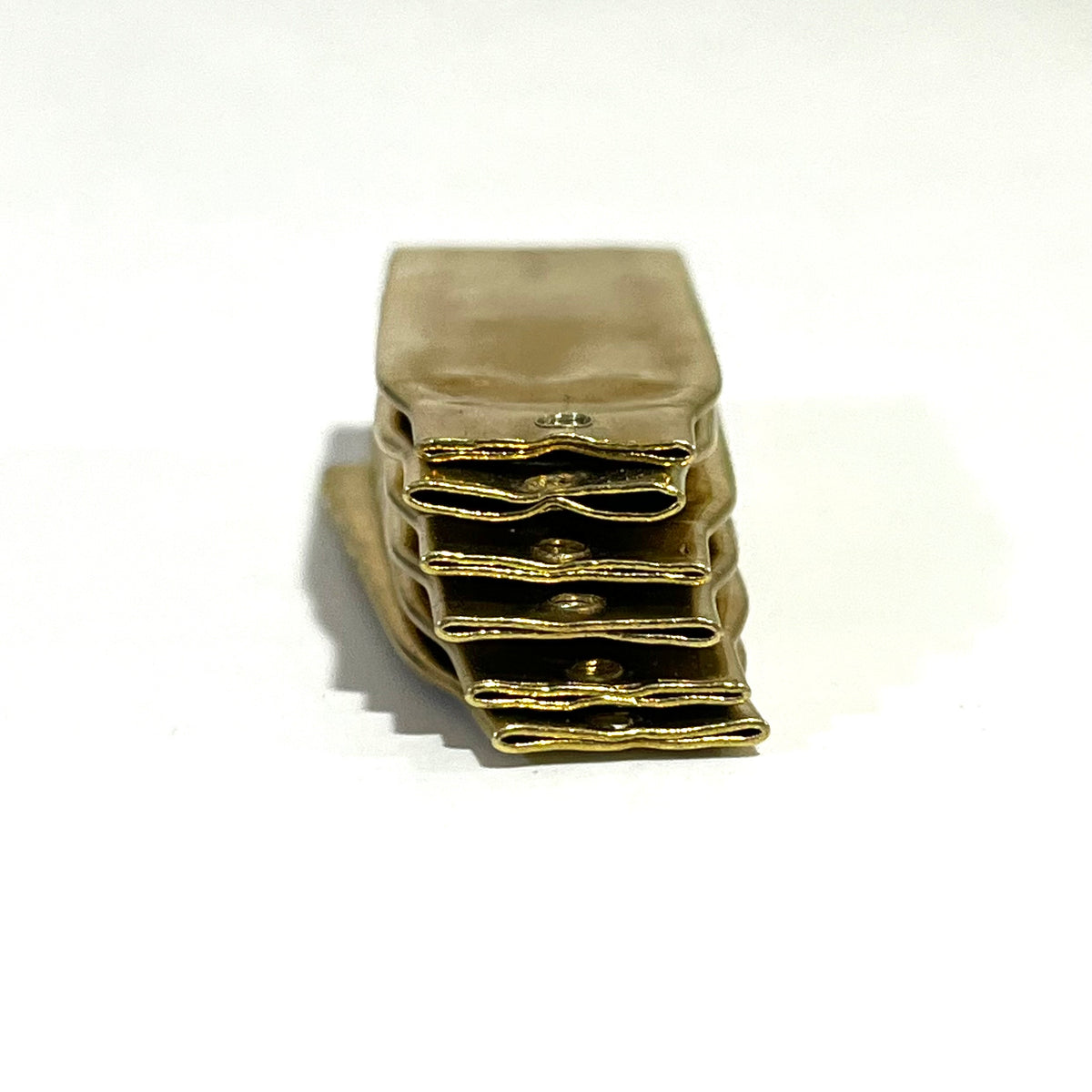 Flattened Brass Blanks With Hole For Metal Stamping Real Fired Bullet Casings Qty 5