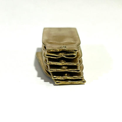Flattened Brass Blanks With Hole For Metal Stamping Real Fired Bullet Casings Qty 5