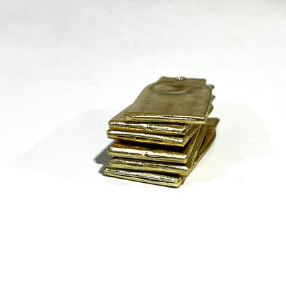 Flattened Brass Blanks With Hole For Metal Stamping Real Fired Bullet Casings Qty 5