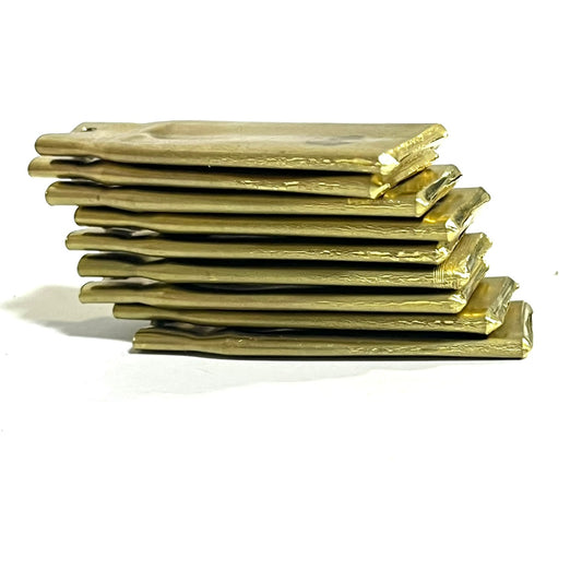 Flattened Brass Blanks With Hole For Metal Stamping Real Fired Bullet Casings Qty 5