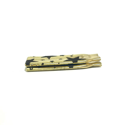 Engraved Brass Bullet Casings Flattened Stars 5 Pcs
