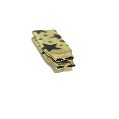 Engraved Brass Bullet Casings Flattened Stars 5 Pcs