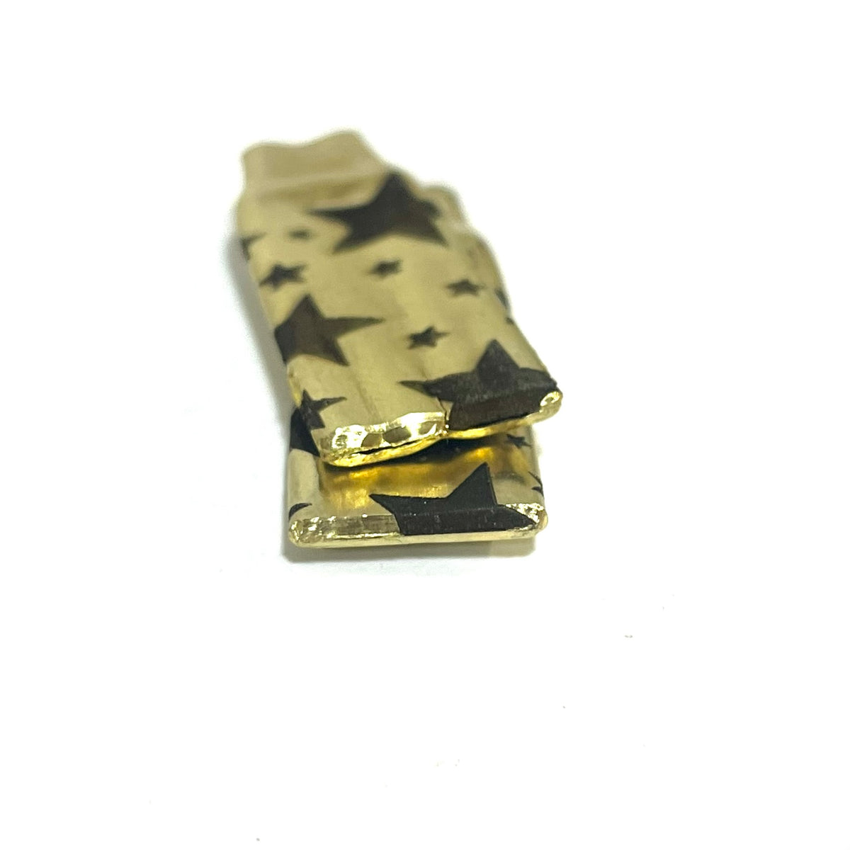 Engraved Brass Bullet Casings Flattened Stars 5 Pcs