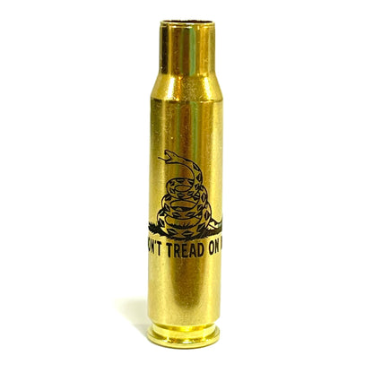 Dont Tread On Me Gadsden Flag 308 WIN Engraved Brass 5 Pcs