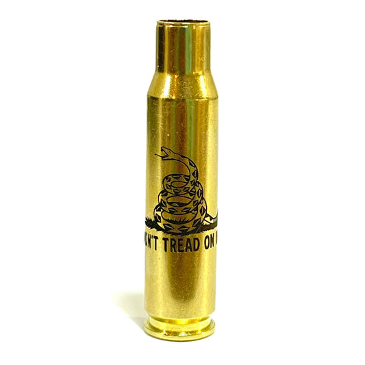 Dont Tread On Me Gadsden Flag 308 WIN Engraved Brass 5 Pcs
