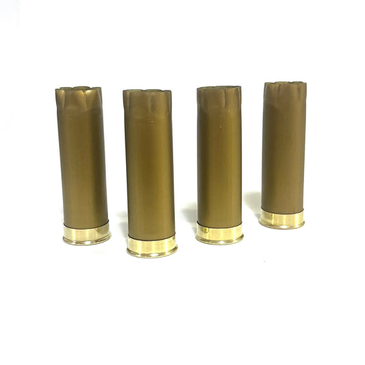 Bornaghi Italy Blank Gold Shotgun Shells 12 Gauge No Markings On Hulls Shotshells DIY Boutonniere Wedding Crafts Qty 8