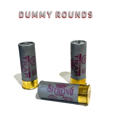 Dummy Rounds Gray Shotgun Shells 12 Gauge Fake Spent Hulls Used Cases - 12GA Qty 10