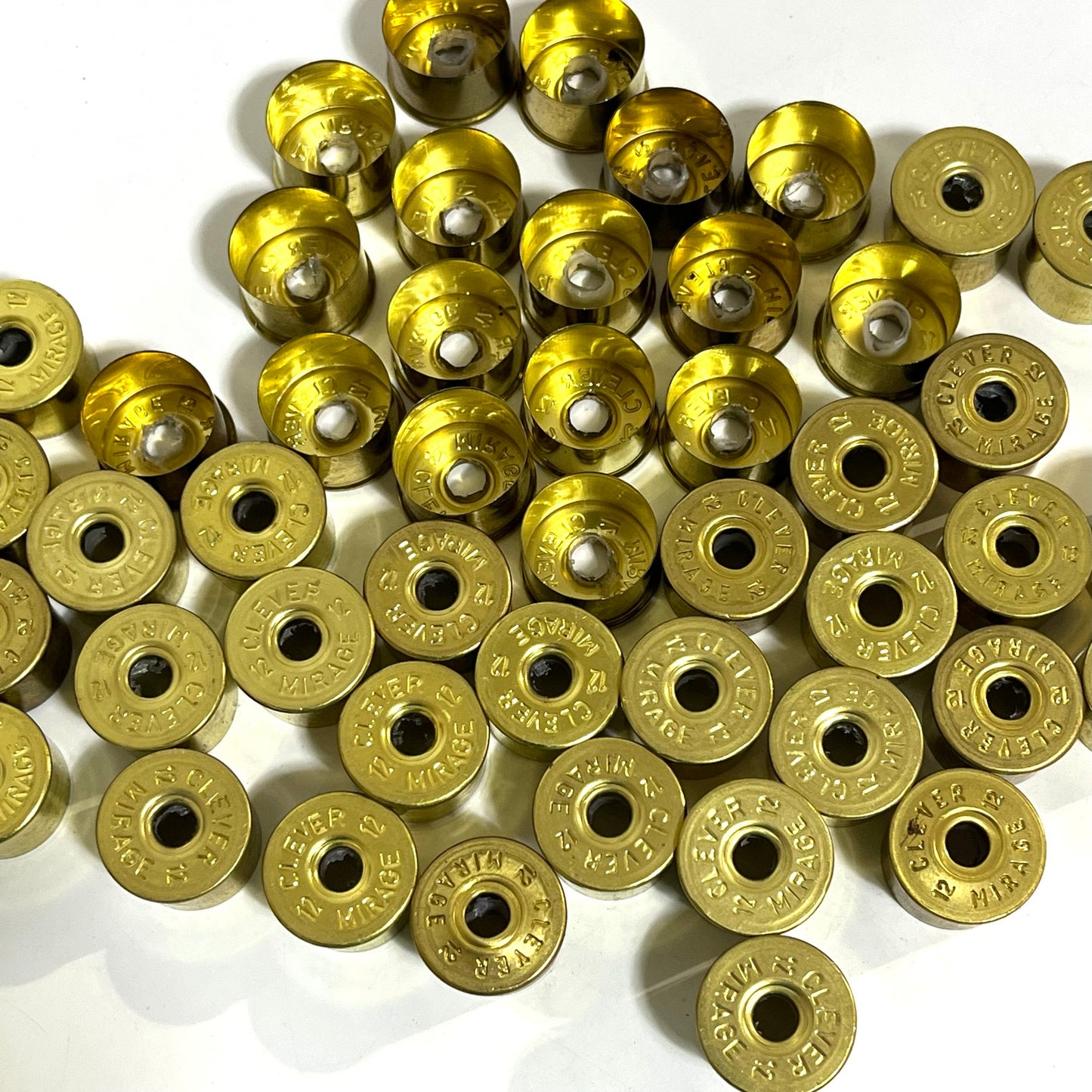 Deprimed High Brass Headstamps 12 Gauge Brass Bottoms