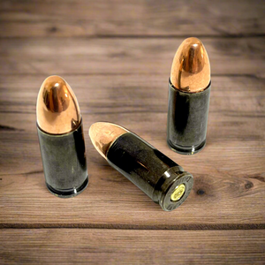 Dummy 9MM 9x19 Luger Black Casings With New Bullet | Qty 3