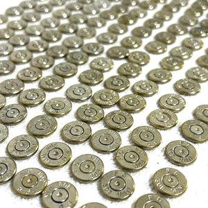 308 WIN Nickel Brass Bullet Slices With Silver Primer Qty 15 | FREE SHIPPING