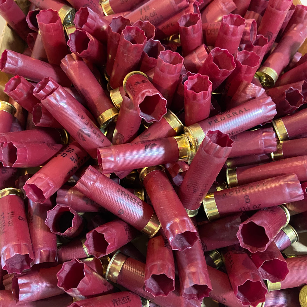 300 Pcs 12GA Federal Burgundy & 300 Pcs 20GA Yellow RIO Used Empty Shotgun Shells | FREE SHIPPING