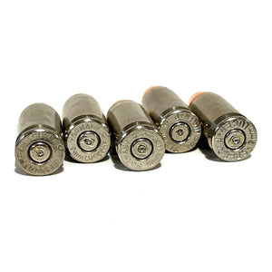 inert 9mm nickel flat nose fake bullets