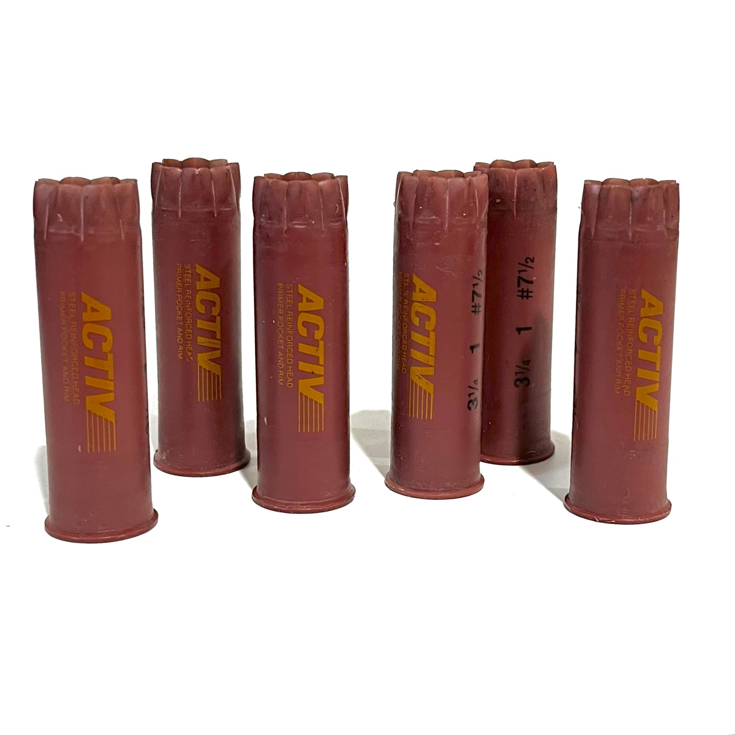 Activ Empty Mauve Shotgun Shells 12 Gauge Once Fired Used 12GA Hulls - 9pcs
