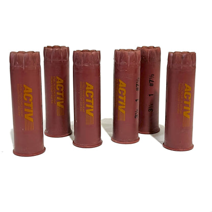 Activ Empty Mauve Shotgun Shells 12 Gauge Once Fired Used 12GA Hulls - 9pcs