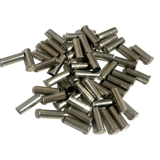 Nickel .22 Caliber Empty Once Fired Brass Shells